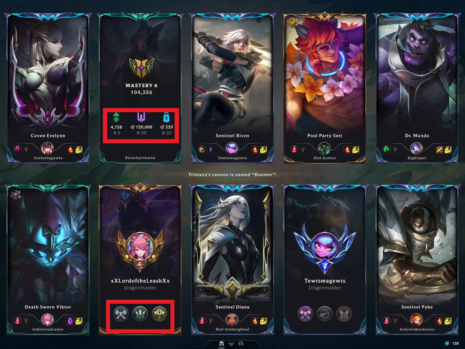 The match loading screen will display images of the Challenges