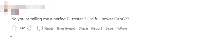 So a sick T1 still defeated Gen.G 3-1?