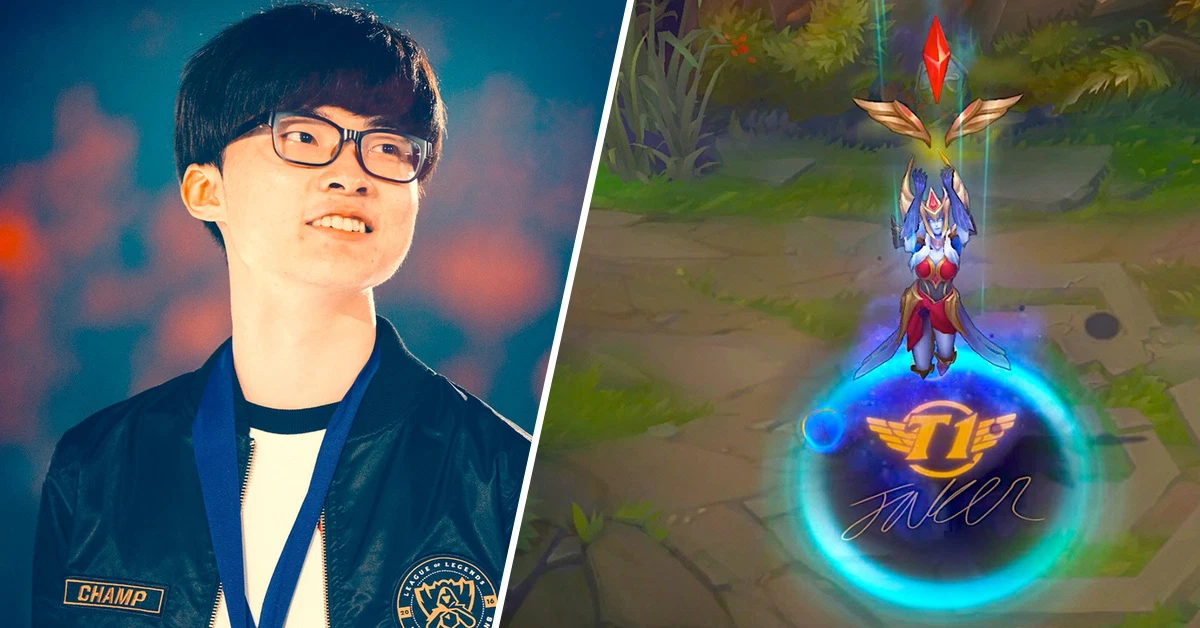 Despite having three World Championship skins, Faker almost never uses his or Riot's skins when competing or gaming