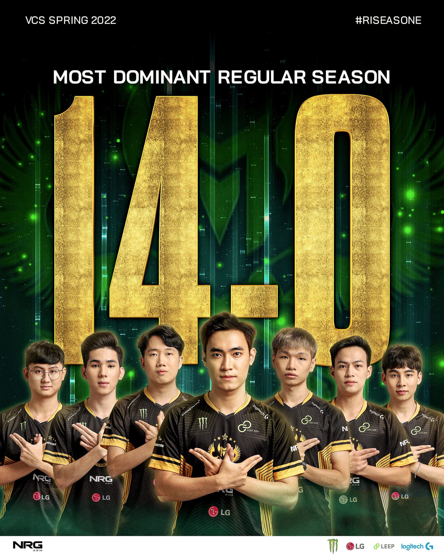 GAM has completed the group stage with an unbeaten record of 14 wins - 0 losses