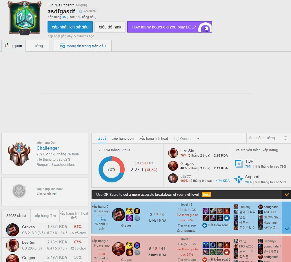 The timing of Nuguri finishing his rank climb coincided with DK's loss to Gen.G
