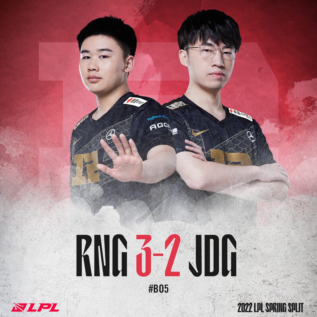 The result and progression mirrored the V5 - TES match, where RNG also let JDG lead by 2 games before 'pulling a comeback'