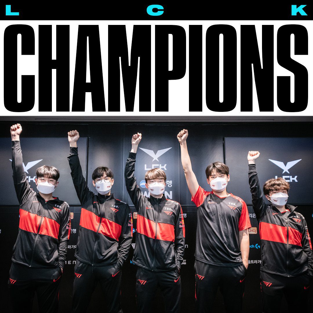 T1 officially becomes the champion of LCK Spring 2022