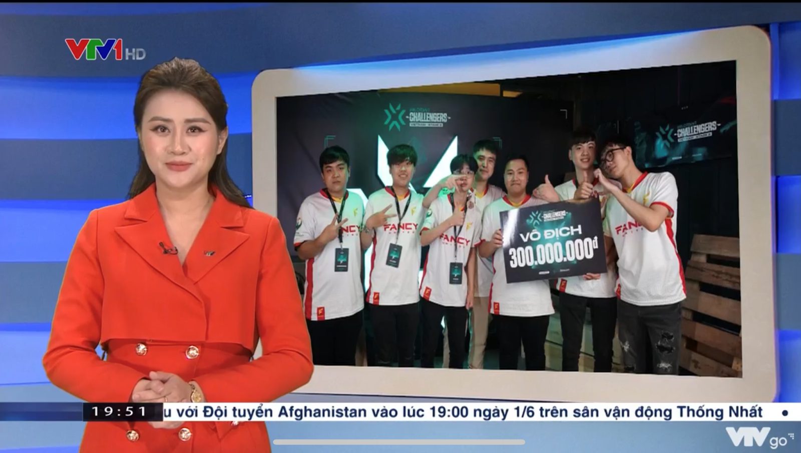 The victory of FCY was honored to appear on VTV1 this evening!
