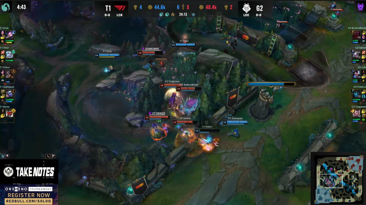 G2's victorious team fight at the 24th minute is seen as the turning point that led to their win