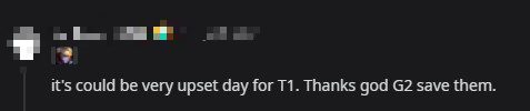 It could have been an extremely bad day for T1. Luckily, G2 saved them