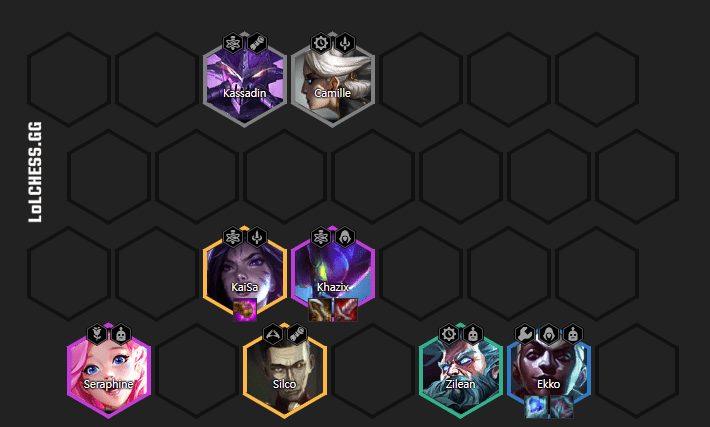 The complete composition at level 8