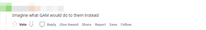 Imagine if GAM went instead of SGB