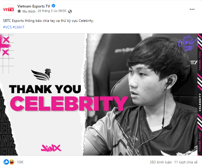 Previously, SE announced the farewell of Celebrity, leaving even VETV 'offside'
