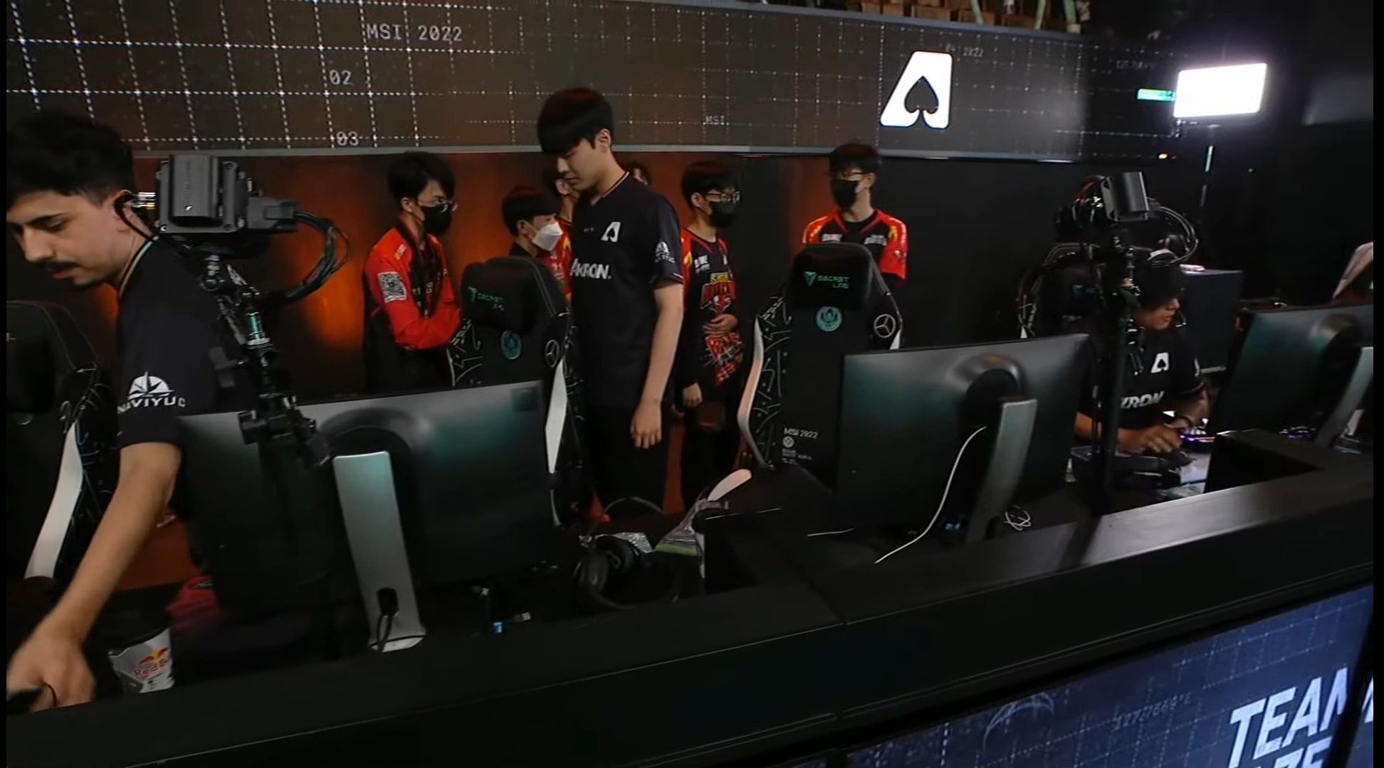 The situation where one AZE player did not greet left the SGB players visibly confused