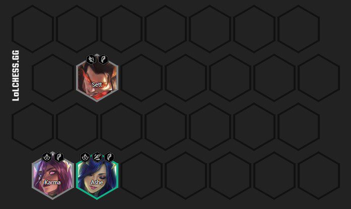 Basic starting composition with Sett carry team