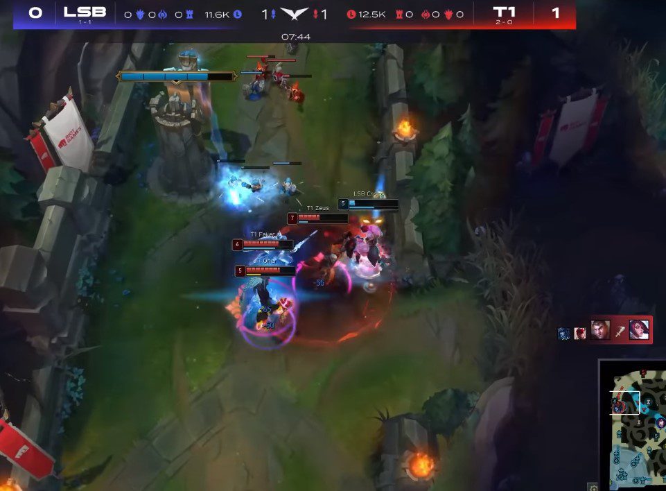 T1 has effectively utilized their tower dives to create a snowball effect and defeat LSB