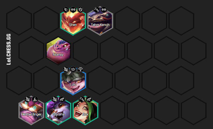 You can stop at level 6 and roll for a 3-star Tristana if you have at least 5 of these units beforehand