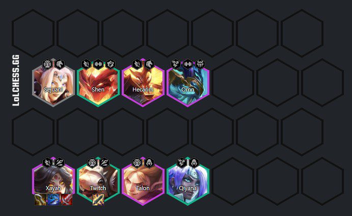 Complete team composition in the late game