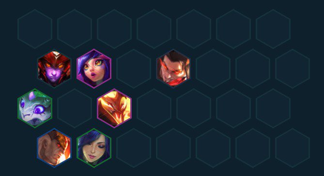 Complete composition at the end of the game