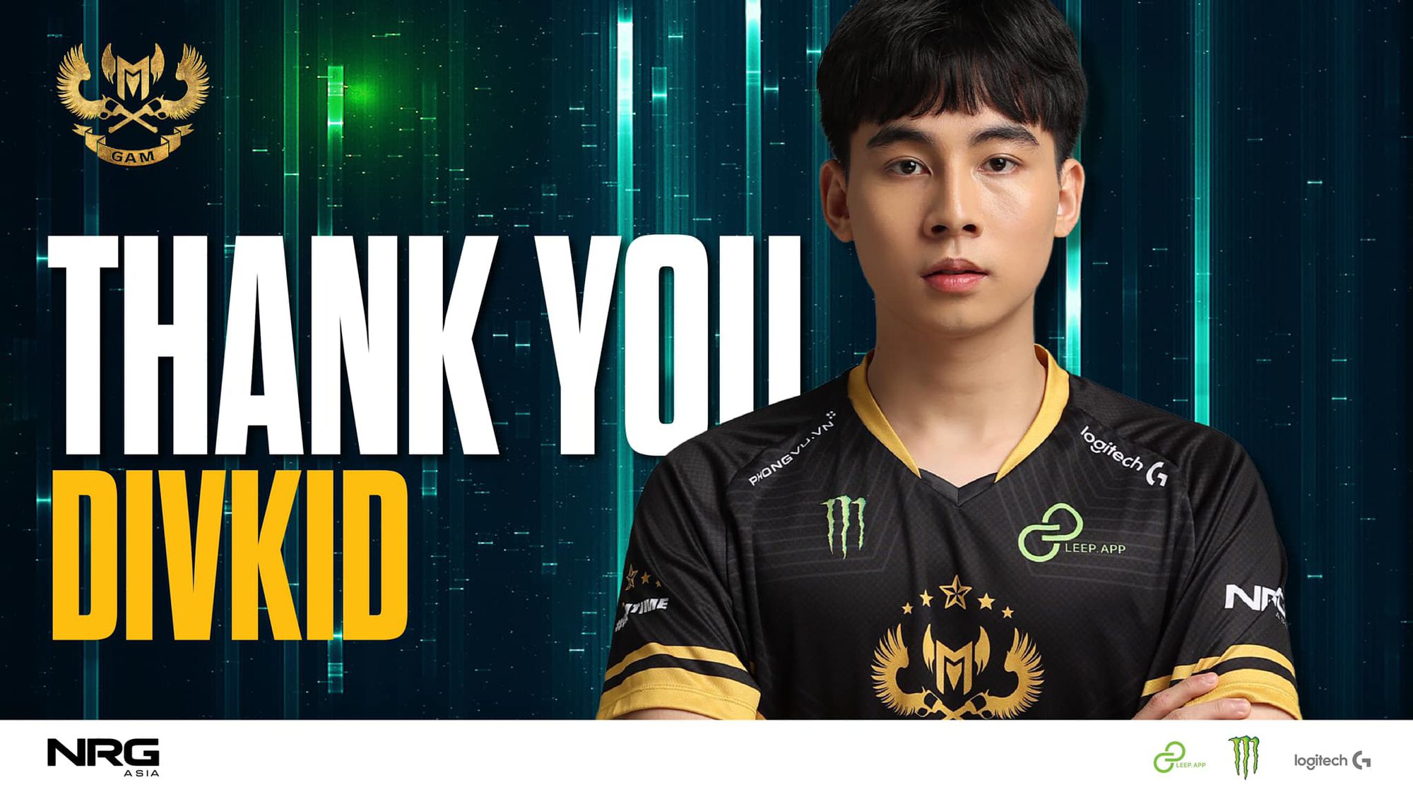 Divkid bids farewell to GAM Esports not long ago