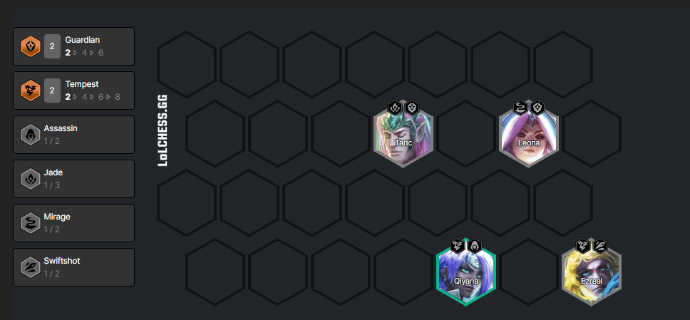 Early game composition with Protector - Dragon trait