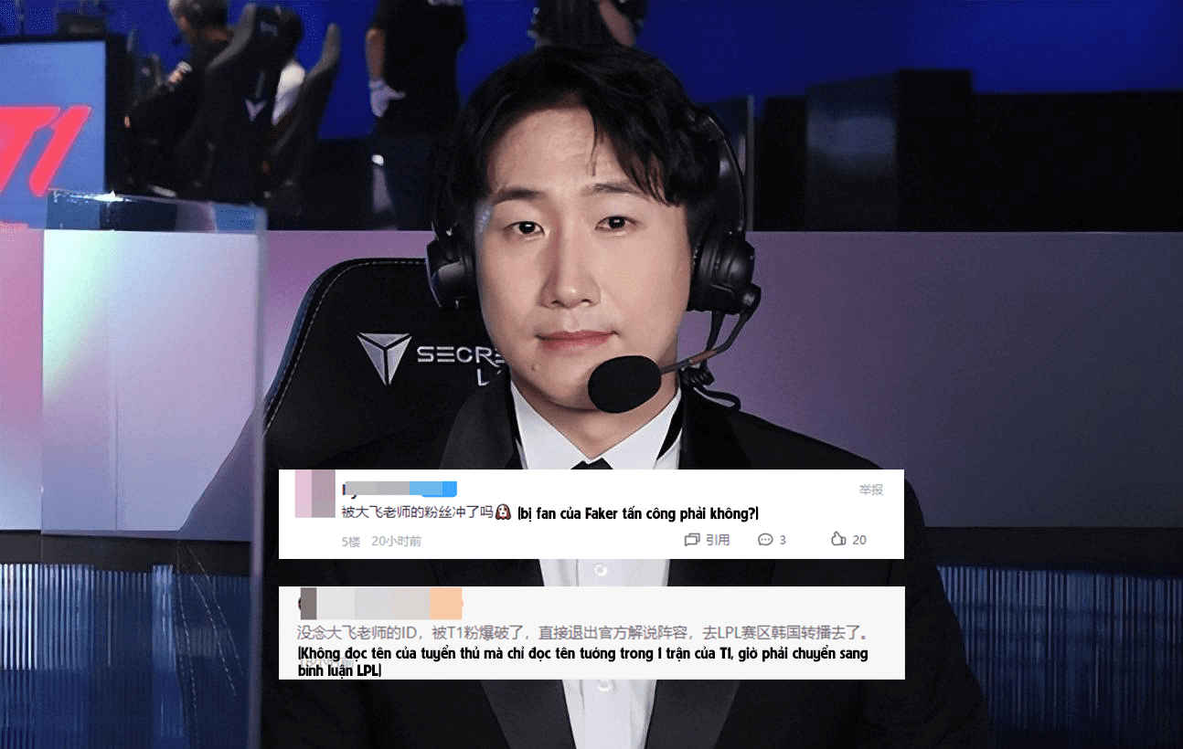 The LCK community is buzzing with the news that commentator Dong-joon had to leave his position due to 'offending' Faker