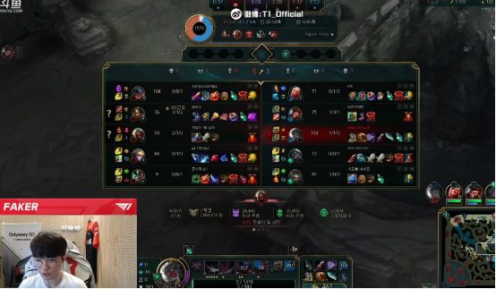 Faker began to feel slightly annoyed by the lack of synergy between him and the Wukong player