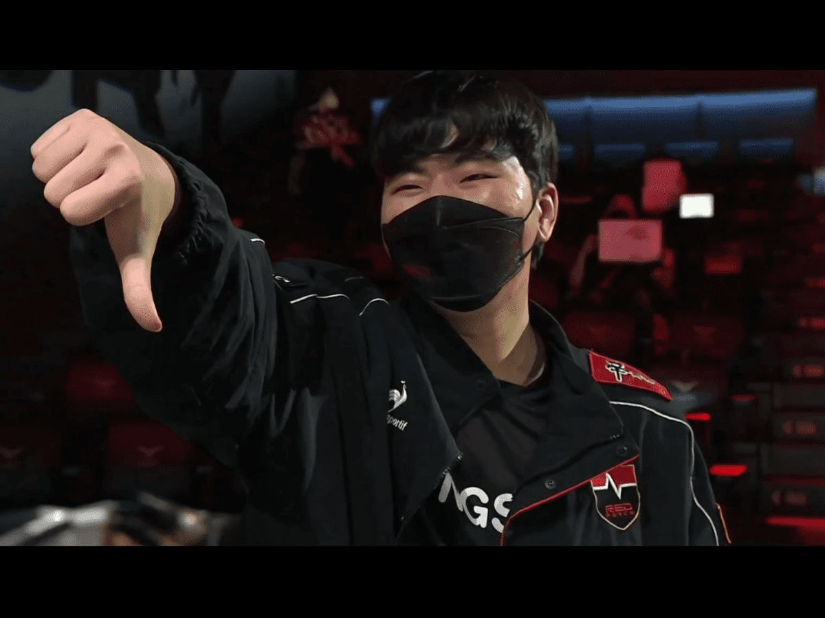 Perhaps the most famous moment of Gori's career when he showed disdain for Faker