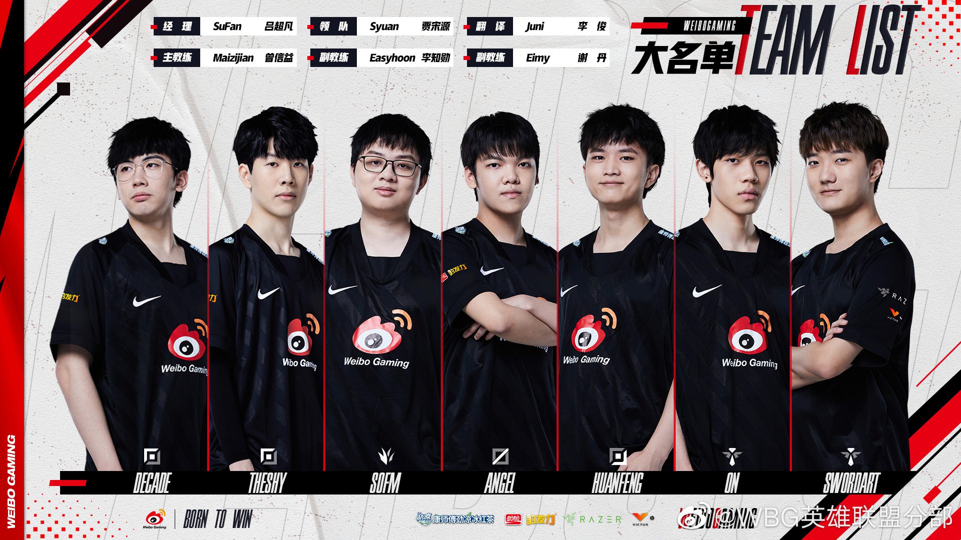 WBG in Summer 2022 will add Top Laner Decade
