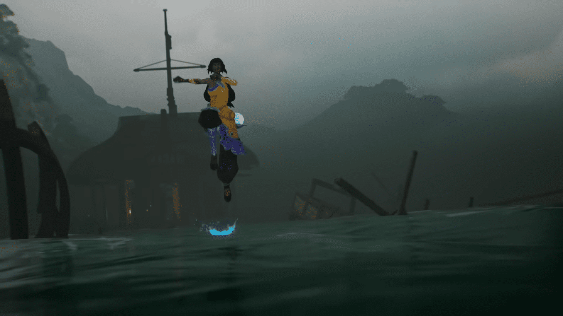 Nilah has the ability to walk on water