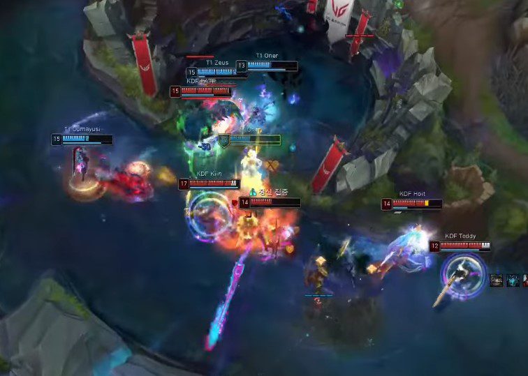 T1 once fell to KDF's super healing team composition