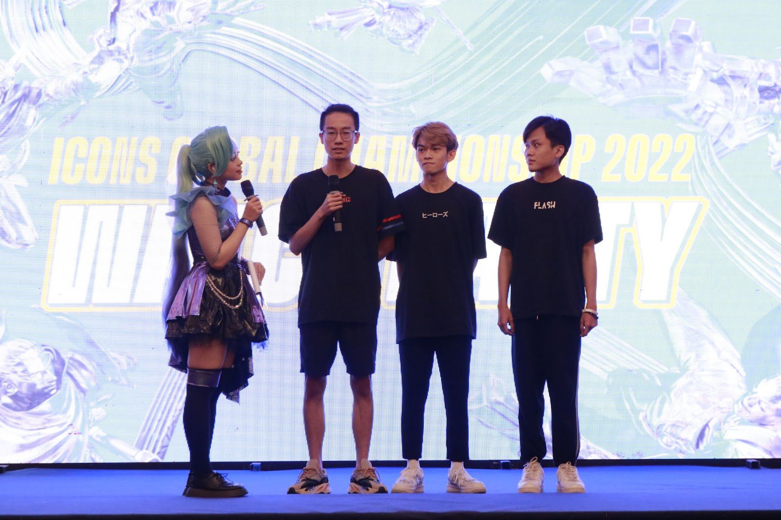 The roster of Team Flash was also present