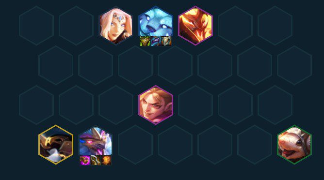 Complete composition with Daeja as the carry