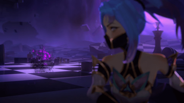 She achieves victory symbolizing emotional control