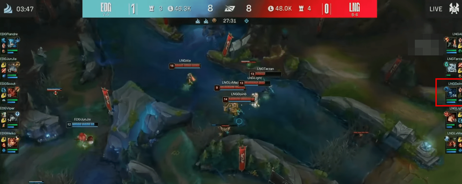 Doinb's very confusing Flash