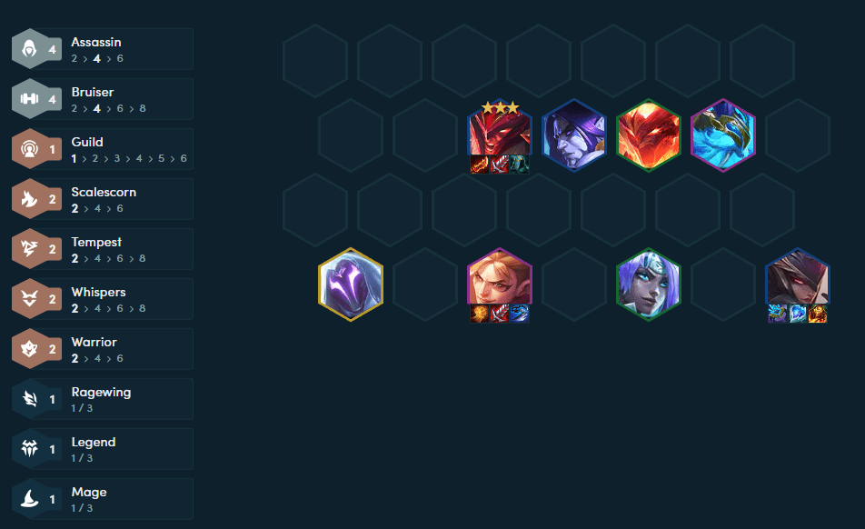 Brawler - Assassin composition in case of no trait emblem for Olaf