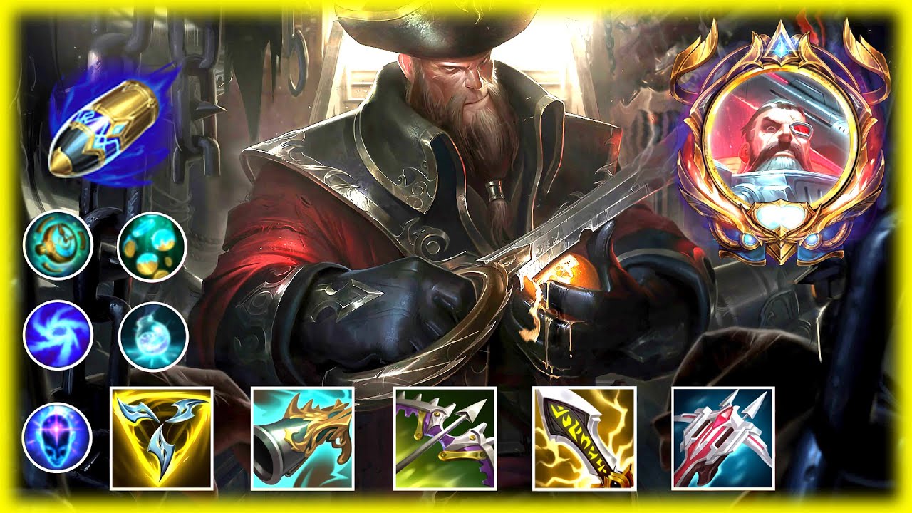 Gangplank builds items based on the Purple Cloak, which has fallen out of favor