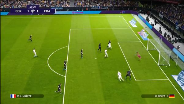 The match between Batigol's France team against Edward Phong Võ's Germany featured a tactical showdown as both played very tightly.