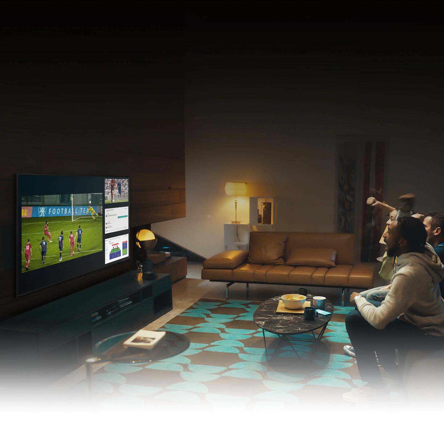 The Neo QLED 8K Smart TV displays every blade of grass, the players' expressions, and captures every situation on the field with the clearest detail