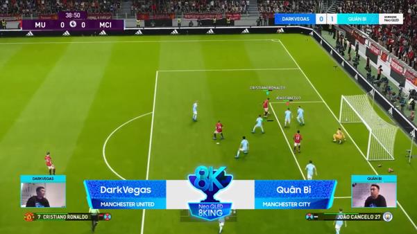 In the subsequent match, the Manchester derby took place. In this match, Dark Vegas with Manchester United triumphed with a score of 2 - 1, showcasing the intensity and struggle of a derby match.