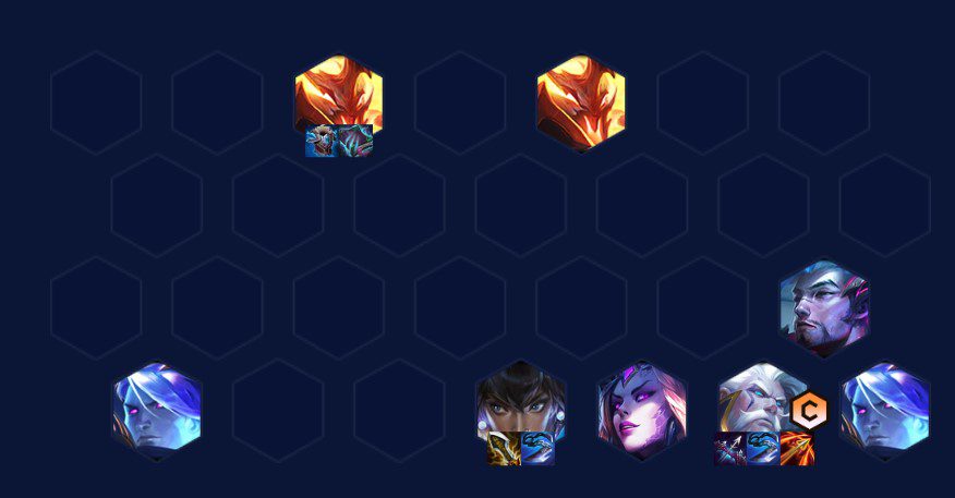 Complete composition at the end of the game