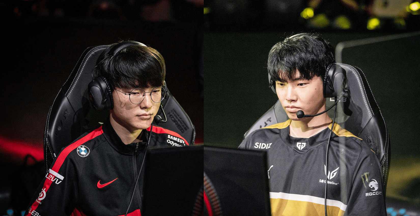 T1 (left) and Gen.G: The 