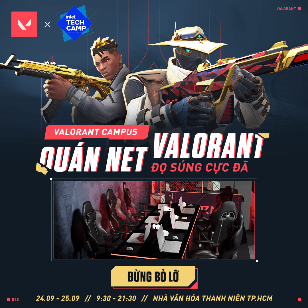 VALORANT Net Café with powerful machines for everyone to experience the game (Photo: VALORANT Vietnam)