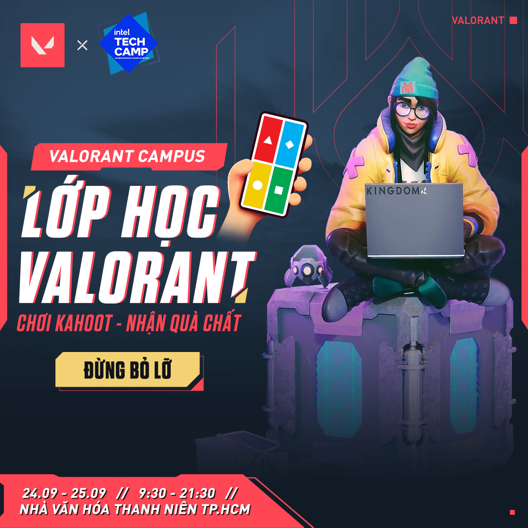 VALORANT Class - where attendees reinforce their knowledge in VALORANT and receive exciting prizes for correct answers (Photo: VALORANT Vietnam)