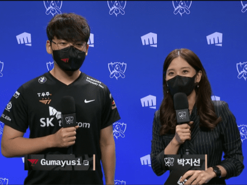 Gumayusi is confident that T1 has the bot lane with the widest champion pool at Worlds 2022 - source: Invenglobal