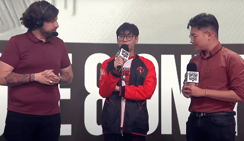 Froggy also had interview moments to win over Mexican fans - source: LOL Esports