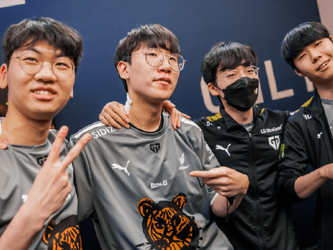 Gen.G had a very hard-fought victory to eliminate DK from the 2022 World Championship - source: LoLEsports