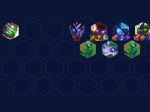 Complete composition with 5 Dragon - 4 Shadow