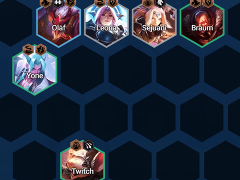 This composition will help you maintain health well to roll for a 3-star Yone when you have enough durability and strong damage