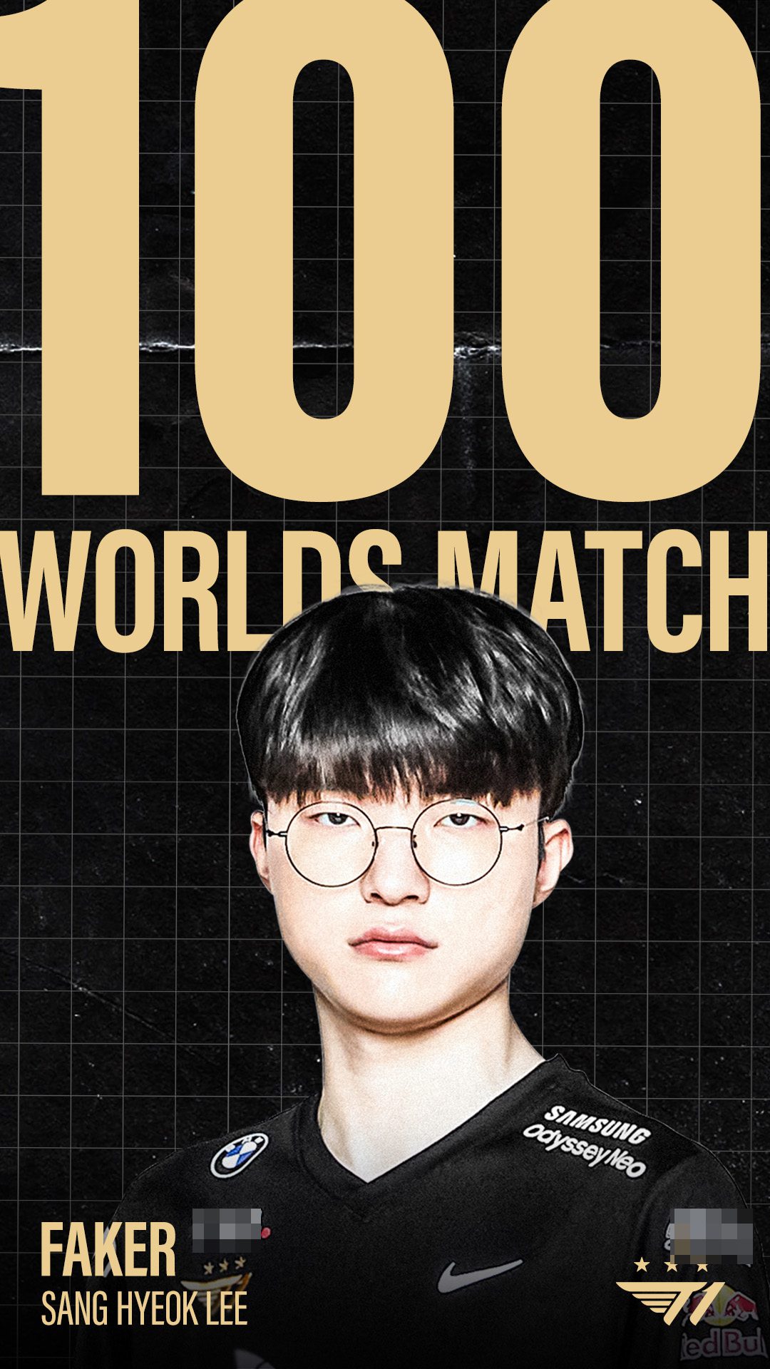 Recently, Faker has reached 100 matches specifically at Worlds