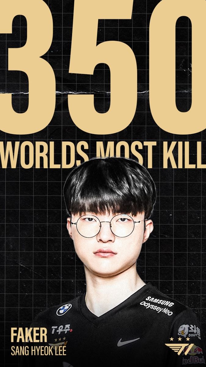 Faker's latest record - becoming the player with the most kills in Worlds history