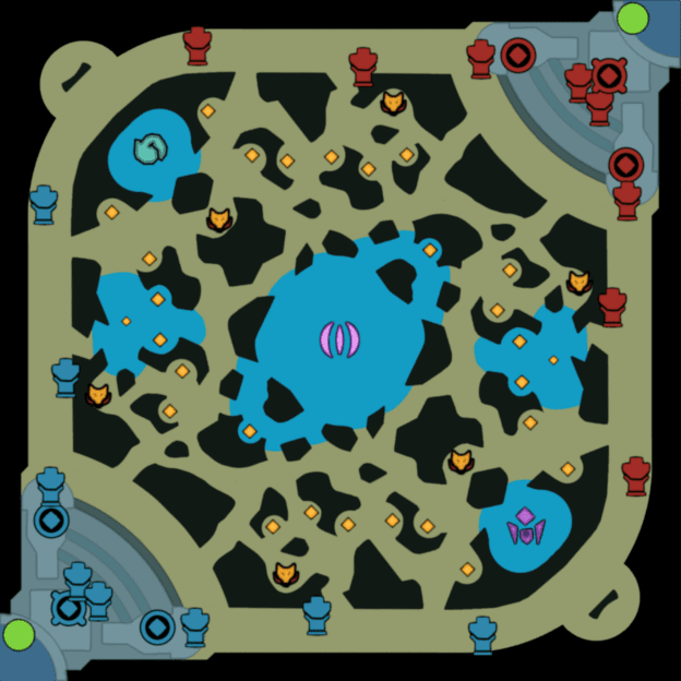 Overall map when fully visioned