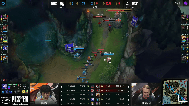 Nasus is not a strong support champion, so Beryl used Heimerdinger
