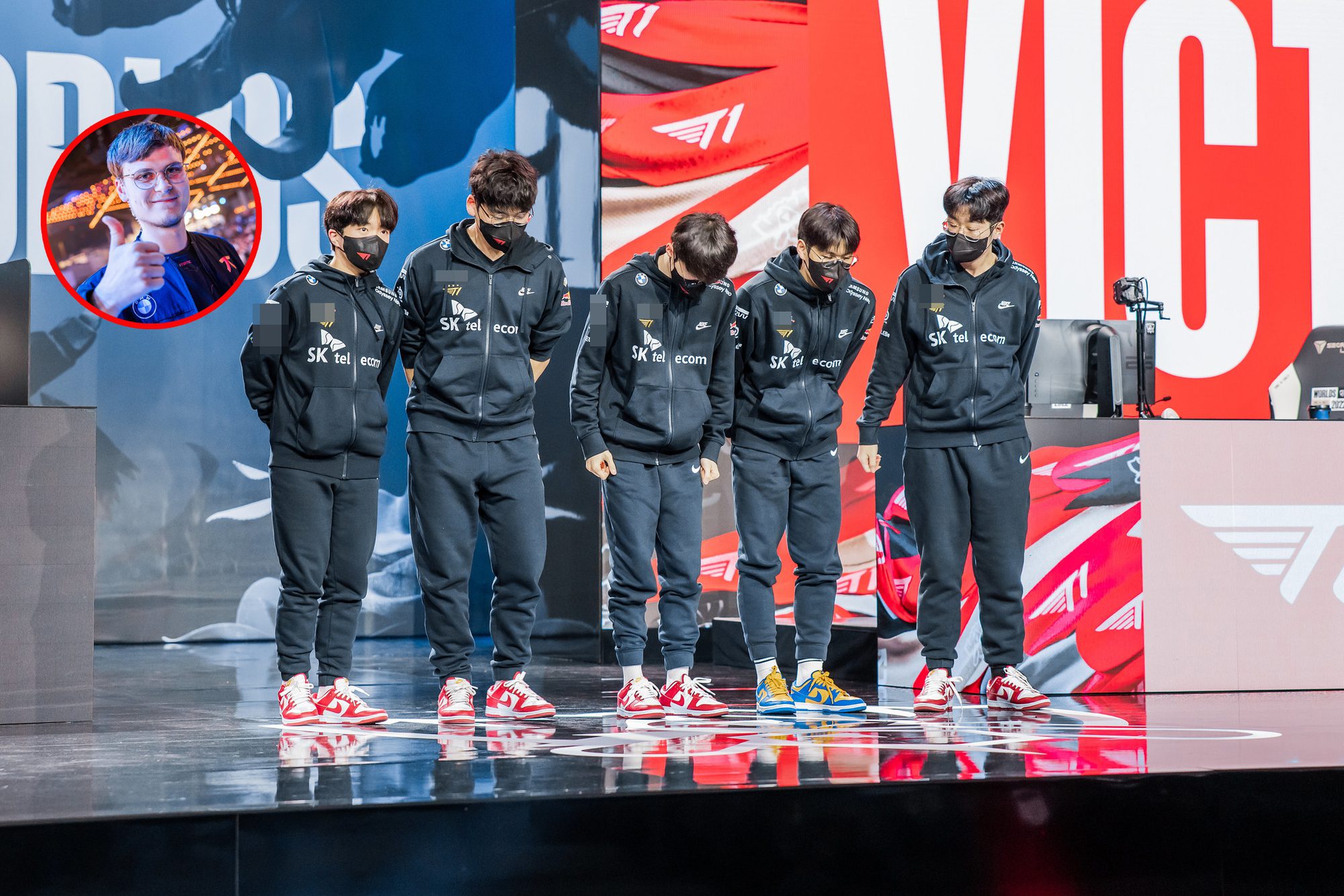 Upset (circular photo) does not believe that T1 will get through the Group Stage
